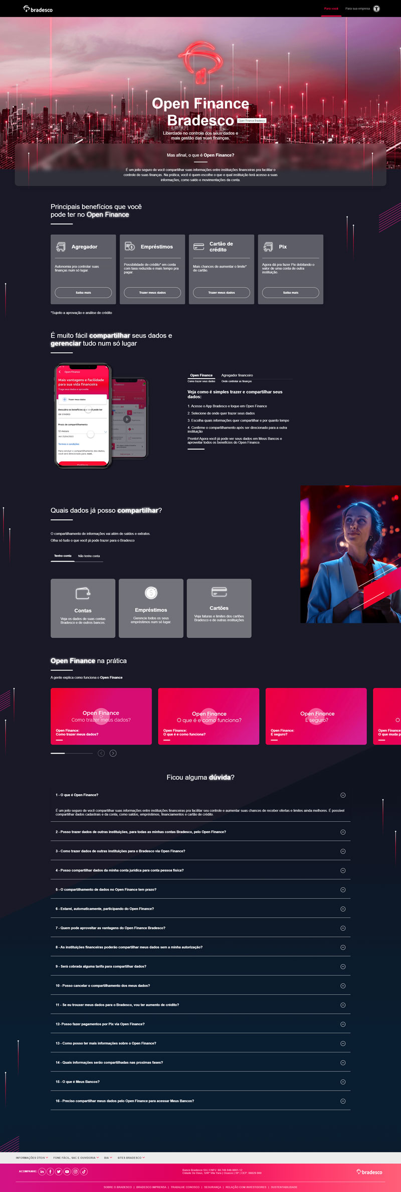 Open Finance Bradesco - Preview Completo